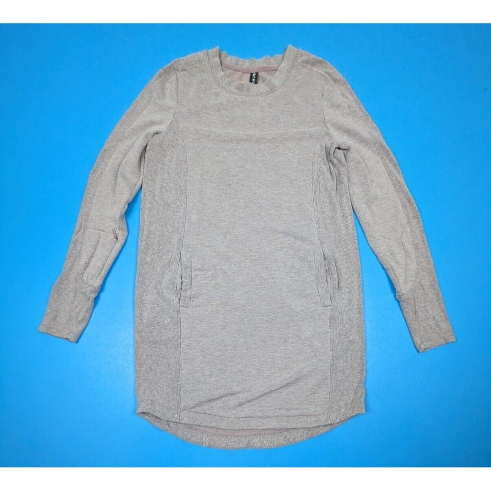 Athleta Sweater Dress XS Long Sleeve Light Purple Pockets Casual